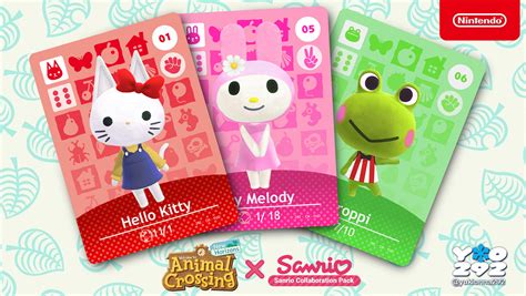 Sanrio amiibo cards animal crossing